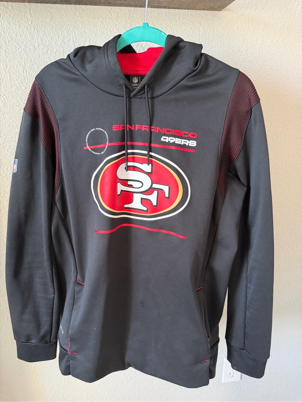 Nike Black & Red San Francisco 49ers Pullover Hoodie